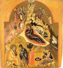 Icône de la nativité du Christ